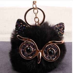 ‼️CLEARANCE PRICE FIRM‼️🦉Owl Puff Keychain🦉